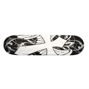 Bevingat argt Skateboarddäck Old School Skateboard Bräda 21,6 Cm