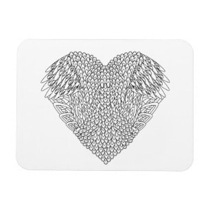 Bevingat hjärtaklotter magnet