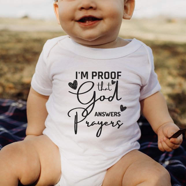 Bevis för att Gud svarade Prayers Personlig Gift B T Shirt (Skapare uppladdad)