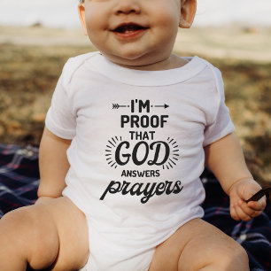 Bevis på att Gud svarade Prayers Personlig Gift T Shirt