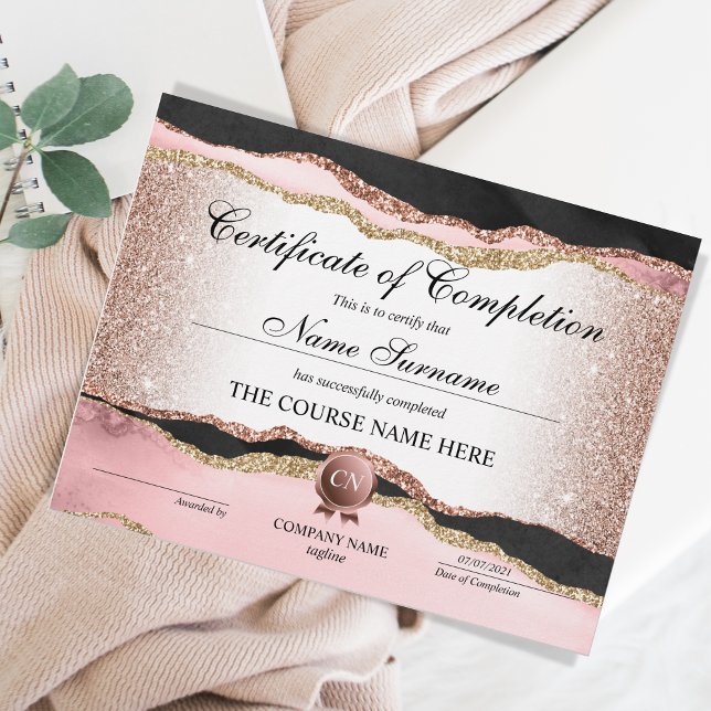 Bevis på avslutad utbildning Kursavslut (Skapare uppladdad)