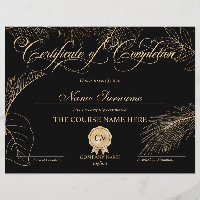 Bevis på avslutad utbildning Utbildning avslutad (Framsida)