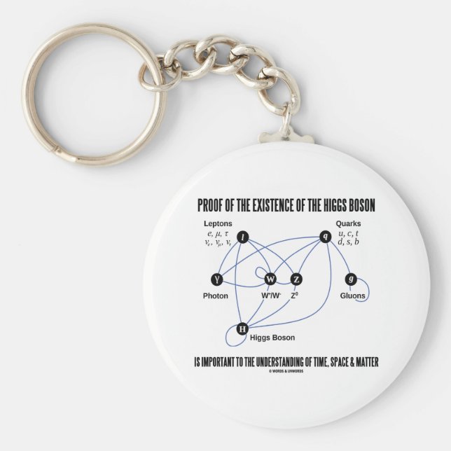 Bevis på förekomsten av Higgs Boson Nyckelring (Framsidan)