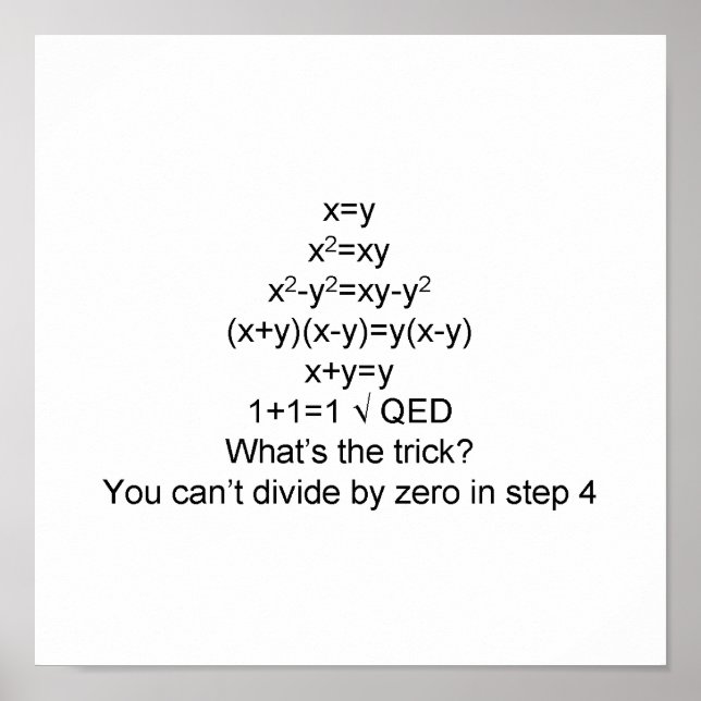 Bevisa 1+1=1 poster (Framsidan)