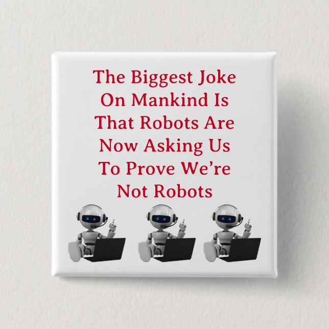 Bevisa att du är mänsklig knapp (Framsida)
