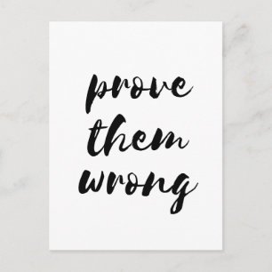 Bevisa dem felaktig motivation vykort