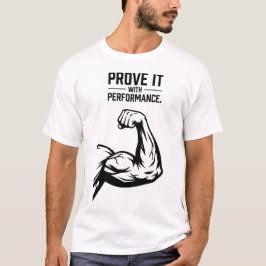 Bevisa det Minimalistisk typografi T-Shirt - Fet A