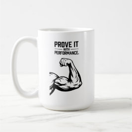 Bevisa det Minimalistisk typografi T-Shirt - Fet A Kaffemugg