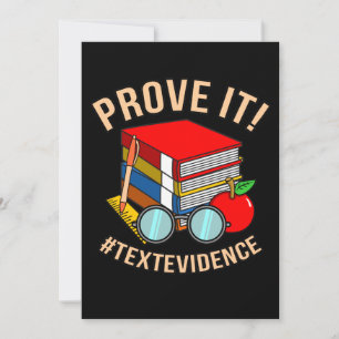 Bevisa textbevis för engelsk språklärare tack kort