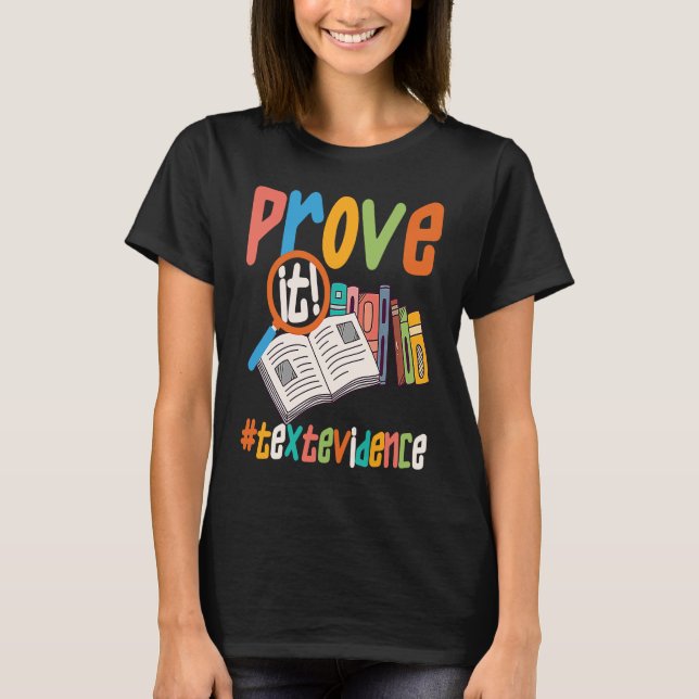 Bevisa textbevis u2013 Lärare T Shirt (Framsida)