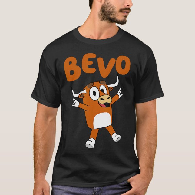 Bevo Longhorn Bullnyj Tecknad för Småbarn Kids T Shirt (Framsida)