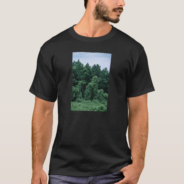 Bevuxen skog för Kudzu/ Tee Shirt (Framsida)