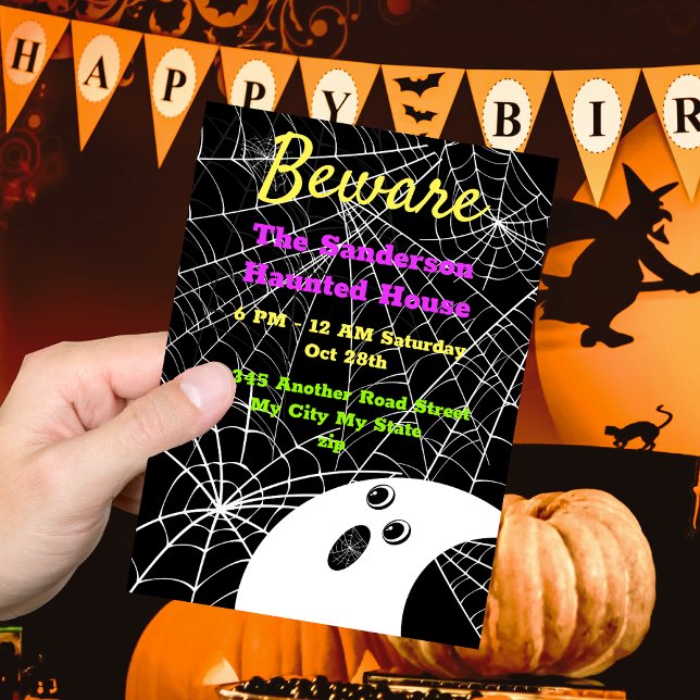 Beware Black Spider Weds Ghost Halloween fest (Skapare uppladdad)