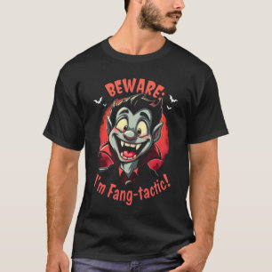 Beware Fang-tactic Vampire T Shirt