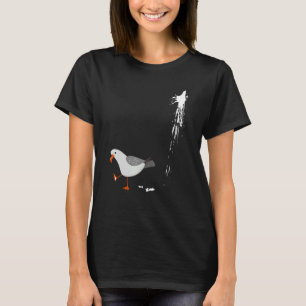 Beware Fiskmås Albatros Bird Crack Gull Beach Bir T Shirt