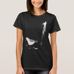 Beware Fiskmås Albatros Bird Crack Gull Beach Bir T Shirt