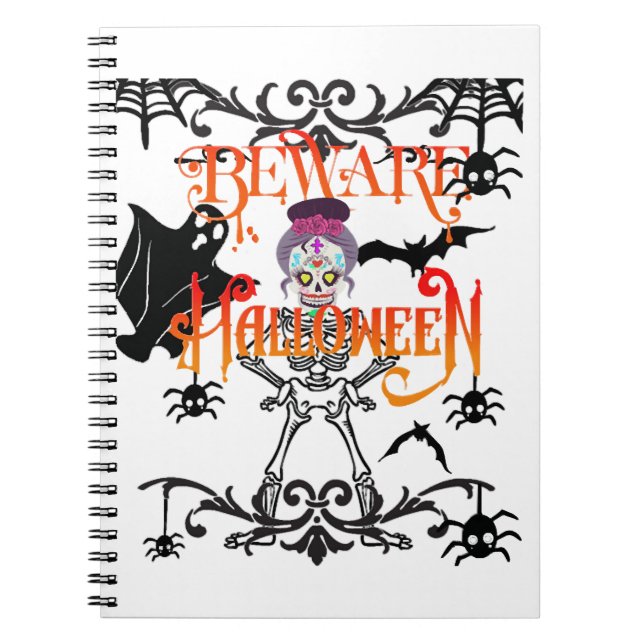 Beware Halloween Anteckningsbok (Framsidan)