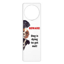 Beware hund Doorhanger