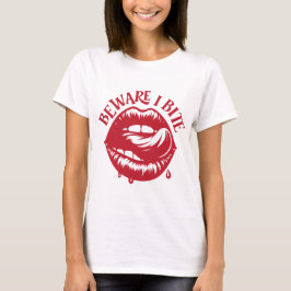 Beware I Bite: Halloween Lips Tee
