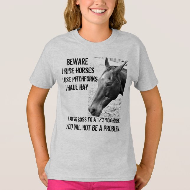 BEWARE - JAG RIDER HÄNGAR - GIRL T-Shirt (Framsida)