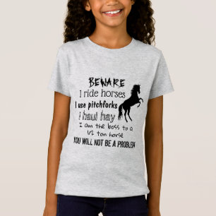 BEWARE - JAG RIDER HÄSTAR - T SHIRT