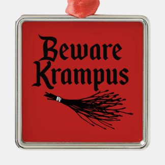 BEWARE KRAMPUS JULGRANSPRYDNAD METALL