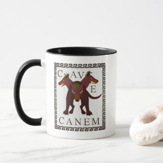 Beware of Dog "Cave Canem" Greco-Roman Image Mugg