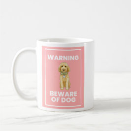 Beware of Doodle Dog Comic Mug Kaffemugg