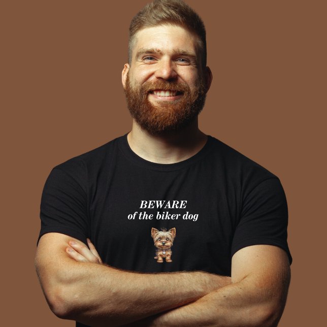 Beware of the Biker Dog motorcycle t-shirt (Skapare uppladdad)