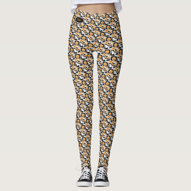 Beware of the cat! leggings (Framsida)