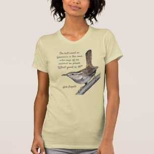 Bewicks gärdsmyg med det Aldo Leopold T Shirt