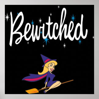 Bewitched 60-talets Retro TV-Logotyp Poster