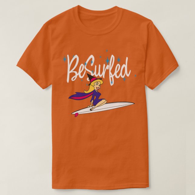 Bewitched 60-talets Retro TV-Surfa T Shirt (Design framsida)