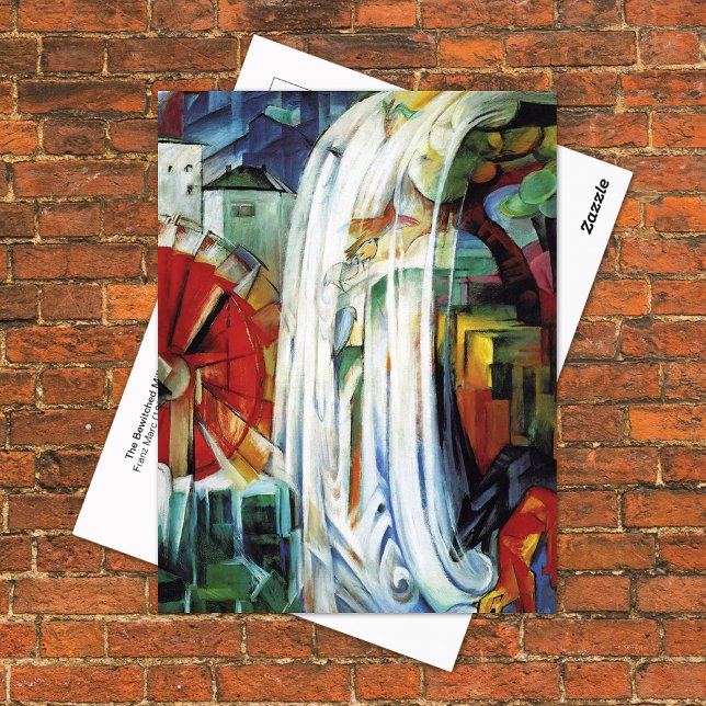 Bewitched Mill Franz Marc Abstrakt Vykort (Skapare uppladdad)