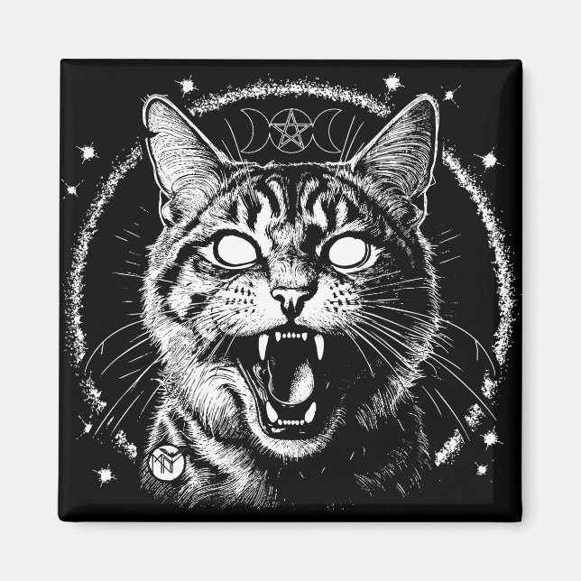 Bewitched Tabby Magnet (Framsidan)