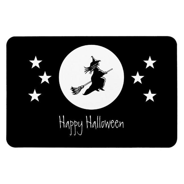 Bewitching Halloween Flexi Magnet, Black Magnet (Horisontell)