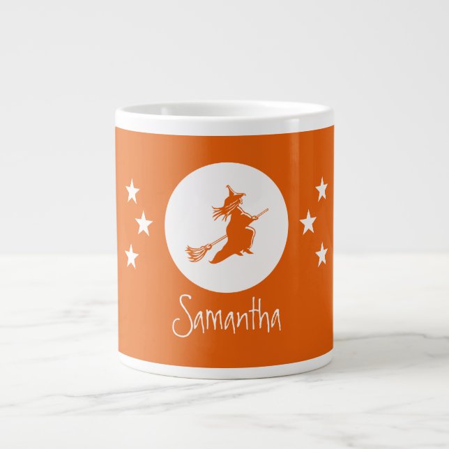 Bewitching Halloween Jumbo Mugg, Orange Mugg (Framsidan)