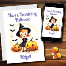Bewitching Halloween Little Witch Bus eller godis