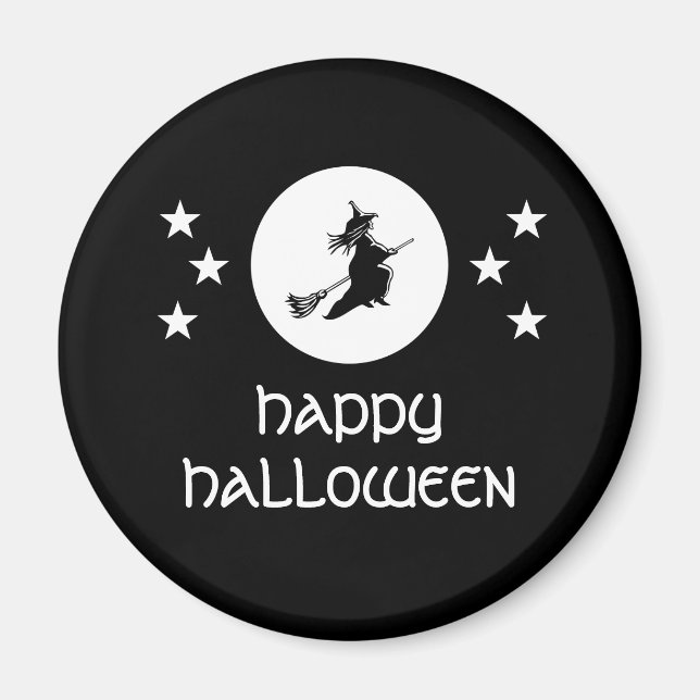 Bewitching Halloween Magnet, Black Magnet (Framsidan)