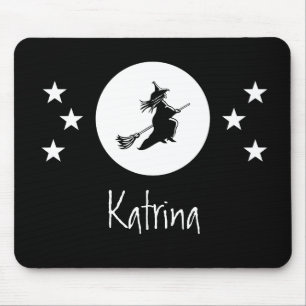 Bewitching Halloween Mousepad, Black Musmatta