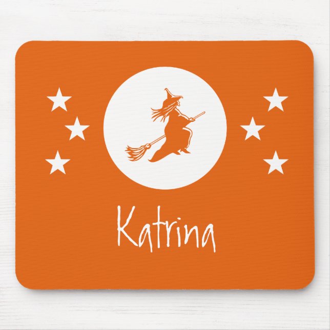 Bewitching Halloween Mousepad, Orange Musmatta (Framsidan)