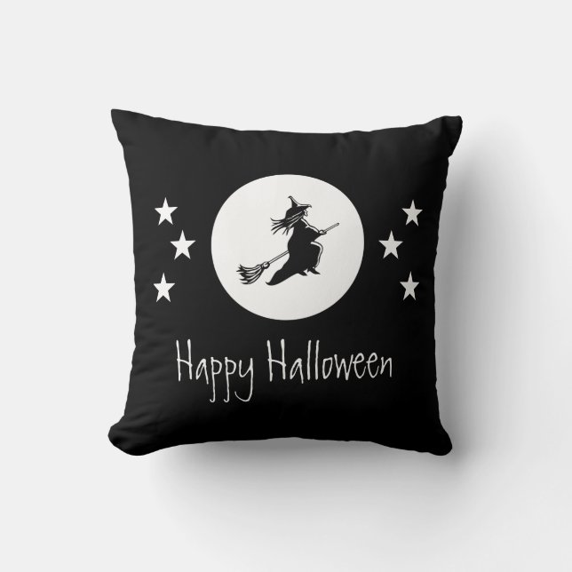 Bewitching Halloween Pillow, Black Kudde (Framsida)