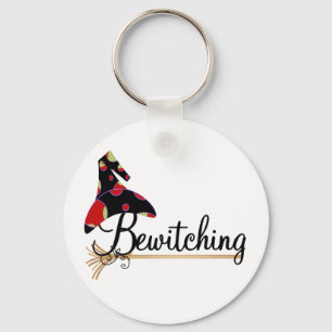 Bewitching Halloween Tshirts och Gifts Nyckelring