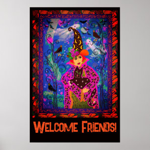 Bewitching Spooky Halloween fest Décor Poster