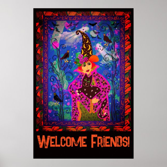 Bewitching Spooky Halloween fest Décor Poster (Framsidan)