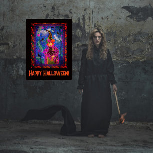 Bewitching Spooky personlig Halloween Décor Poster