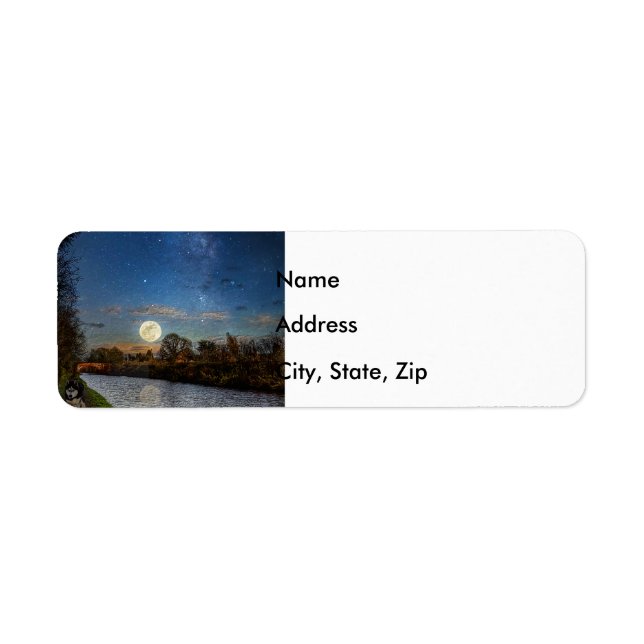 Bewl nattetid returadress etikett (Framsidan)