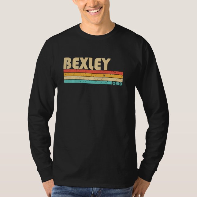 Bexley Oh Ohio Funny City Home Roots Retro 70s 80- T Shirt (Framsida)