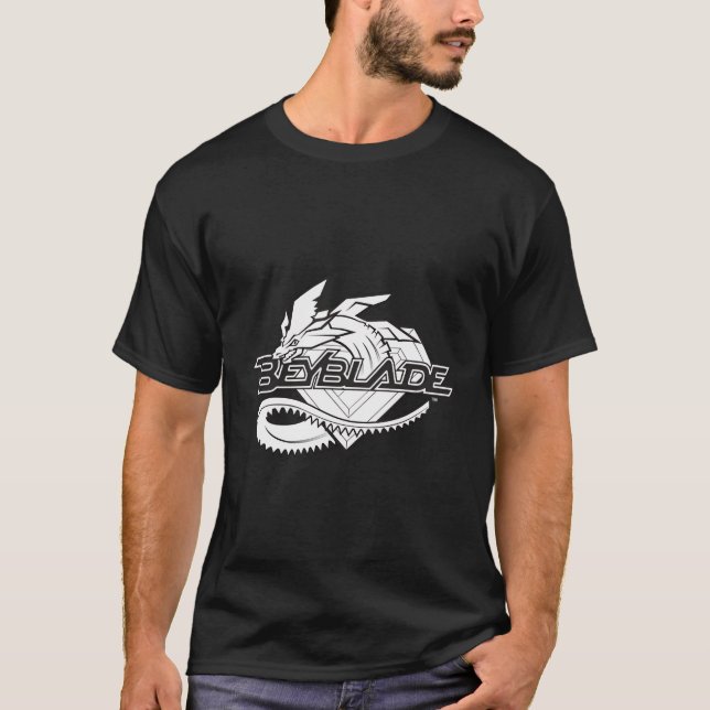 Beyblade Draciel Monochrome T Shirt (Framsida)