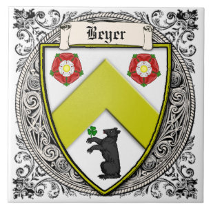Beyer (Schweitz/Sachsen) familjärmar Kakelplatta